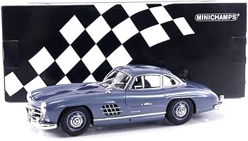 Amazon.com: Minichamps 1955 MB 300 SL W198 Light Blue Metallic