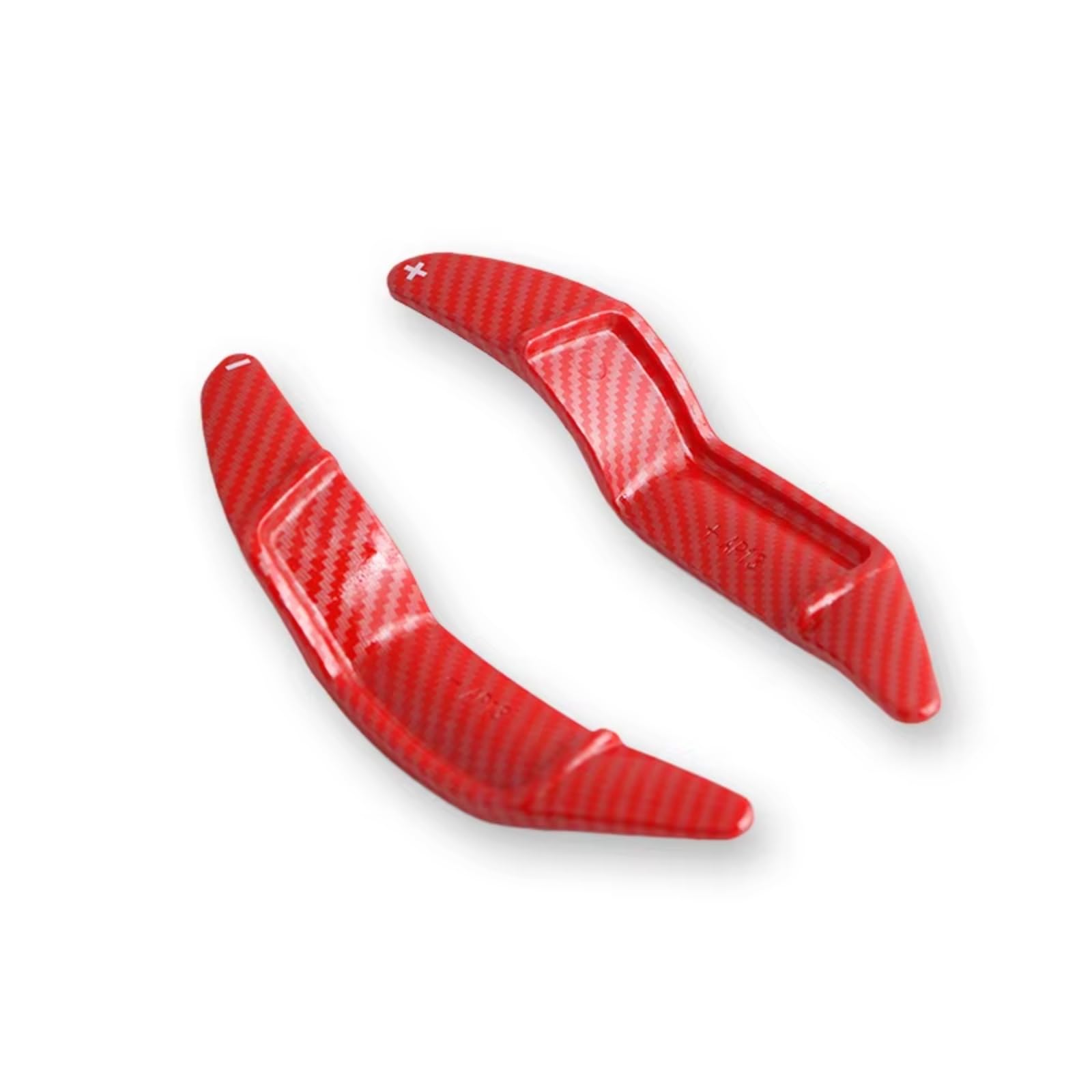 Ymnhbik Carbon Red Gear Shift Paddles Compatible With Mini For Cooper S Jcw For Roadster Coupe For Paceman For Cooper R55 R56 R57 R58 R59 R60 R61 Car Paddle Shifters(Carbon Red)