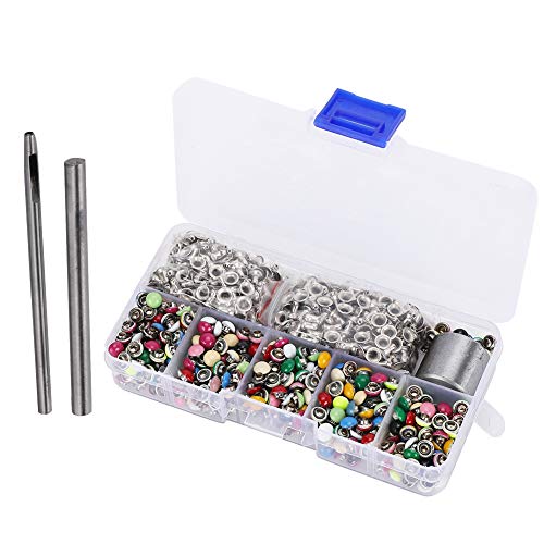 Rebites de latão resistentes e duráveis, rebites DIY, 380 conjunto para decoração e fixação de difer