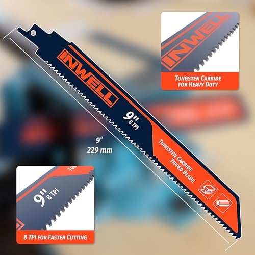 INWELL Tungsten Carbide Reciprocating Saw Blades