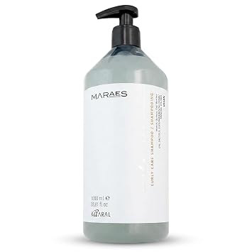 Kaaral Curly Care Shampoo Certified Vegan & Sulfate Free Shampoo for Wavy & Curly Hair with Coconut Oil & Monoi Hydrating Cleanser that Enhances Curl Elasticity and Natural Texture 1000 ml