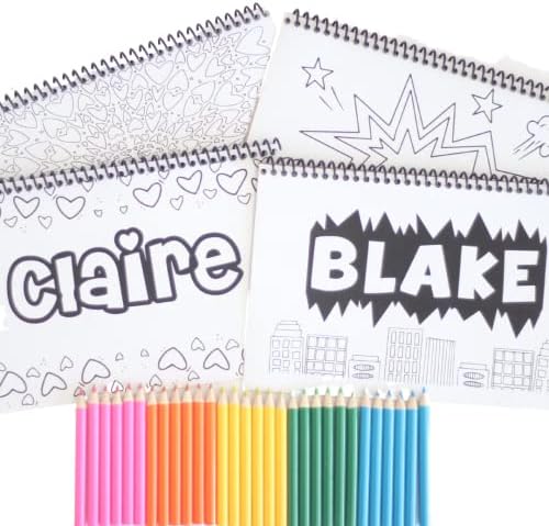 Personalized Coloring Books for Kids - Kids Coloring Book Coloring Book for Kids Custom Coloring Book Personalized Books for Kids with Name (8.5" x 5.5", Hearts)