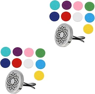 VICASKY 2Pcs Clipe De Aromaterapia De Carro Difusor De Perfume Difusor De Perfume De Óleo Essencial Difusores De Ambientador De Carro Para Óleos Essenciais Difusor De Óleos Essenciais