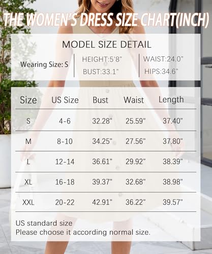 Image of KUOTAI Womens Summer Dresses Sleeveless Casual Loose Swing Button Down Midi Dress V-Neck Flowy A-Line Sundress
