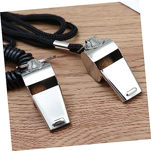 Silbatos para árbitro deportivos de acero inoxidable 4 unidades miniatura 6