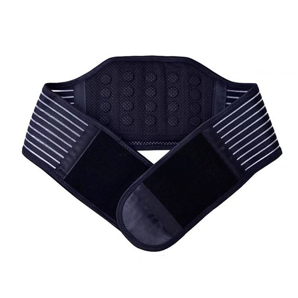Cinturones de Soporte Lumbar, Soporte for Espalda autocalentable Hecho con 21 imanes for Hernia de Disco ciática escoliosis Alivio del Dolor Transpirable(L/Large)