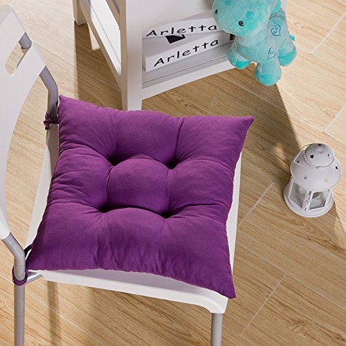 Cojín de asiento Ohofy; 35 x 35 cm, para el hogar, oficina, etc. (morado)