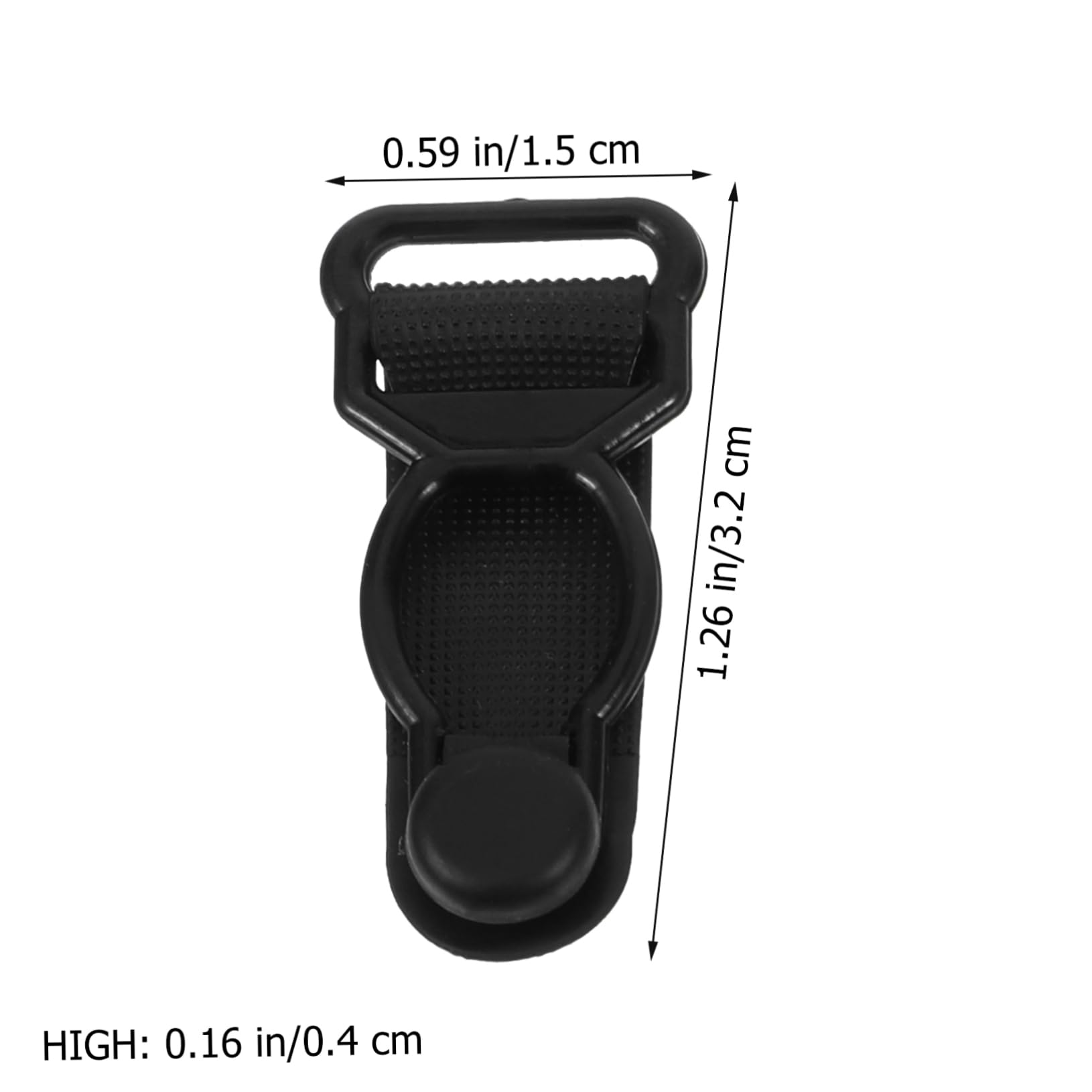 TINEASUR 80pcs Non-slip Sock Buckle Garter Strap Buckle for Men Women Easy Adjustable Sock Clamp