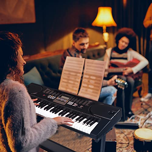 GOPLUS 61 Touches Piano Numérique Enfant Clavier Électrique pour Débutants avec Tabouret Réglable en Hauteur,2 Modes d… - Les Beatles, Paul McCartney, John Lennon, RIngo Starr, George Harrison GOPLUS 61 Touches Piano Numérique Enfant Clavier Électrique pour Débutants avec Tabouret Réglable en Hauteur,2 Modes d… – Image 3