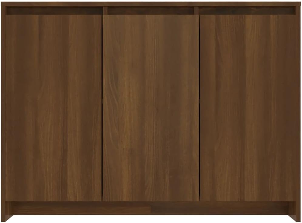 サイドボード ブラウンオーク 102x33x75 cm エンジニアリングウッド, 【キッチンコーヒーバーキャビネット】 収納キャビネット, ベッドルーム家具