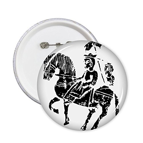 Badge bouton rond Wei et Jin pour masquer un accroc ou renouveler un vêtement terne 5pcs