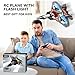 4DRC V17 Foam Remote Control Airplanes Rc Planes for Kids Adults 4-7 8-16, Remote Control Planes Fighter Jet with Light, 360° Flip Fighter Jet Toy, Gravity Sensing, Stunt Roll, Gifts for Kids Boys
