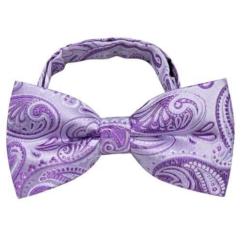 Image of YourTies Bow Ties for Men Pretied Bowties Solid Color Satin Bow Tie Formal Business Tuxedo Wedding Party Prom