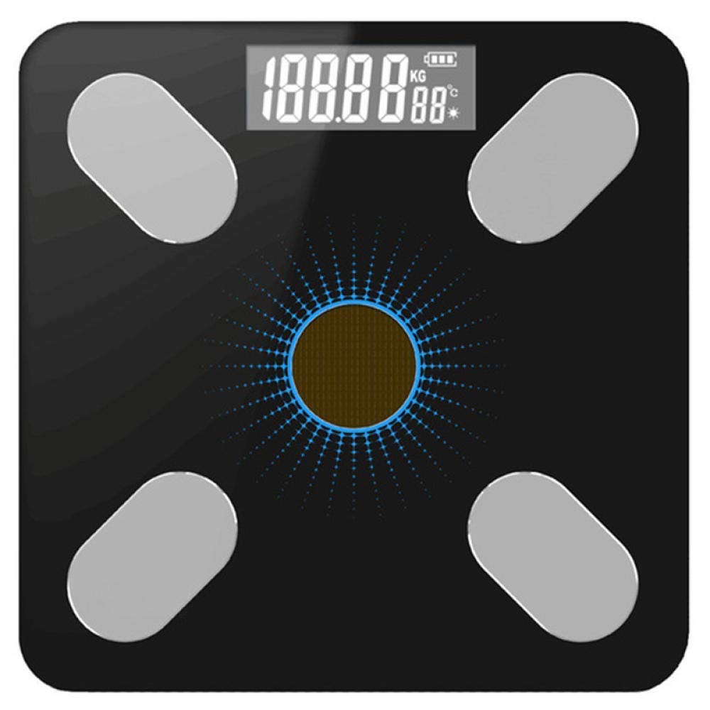 KXA Weighing scale Bathroom Scales, Toughened Glass Electroni Digital Body Scales, LCD Display, Body Weighing Digital Weight Scale Max 180kg, Transparent-picture-43