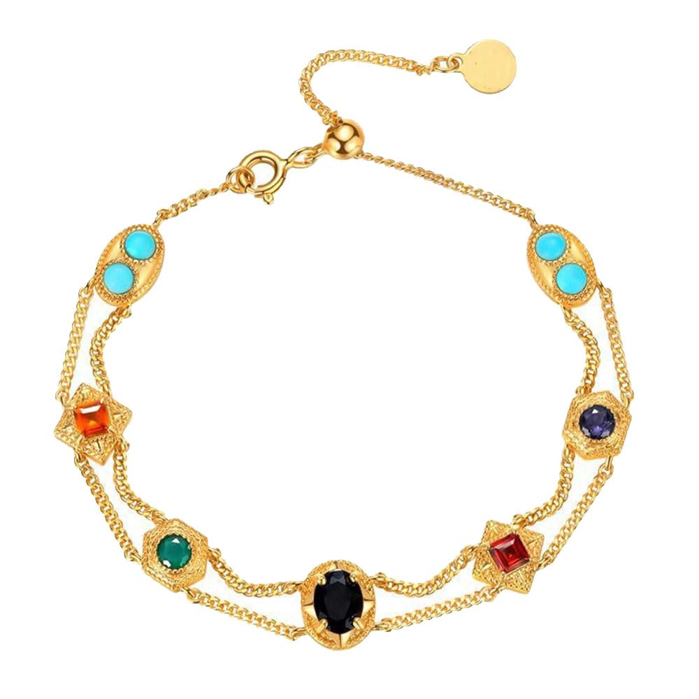 アクセサリー TOGA l stone necklace set 2 SN101785 - Premium Antique AD Stone Double Layer Long
