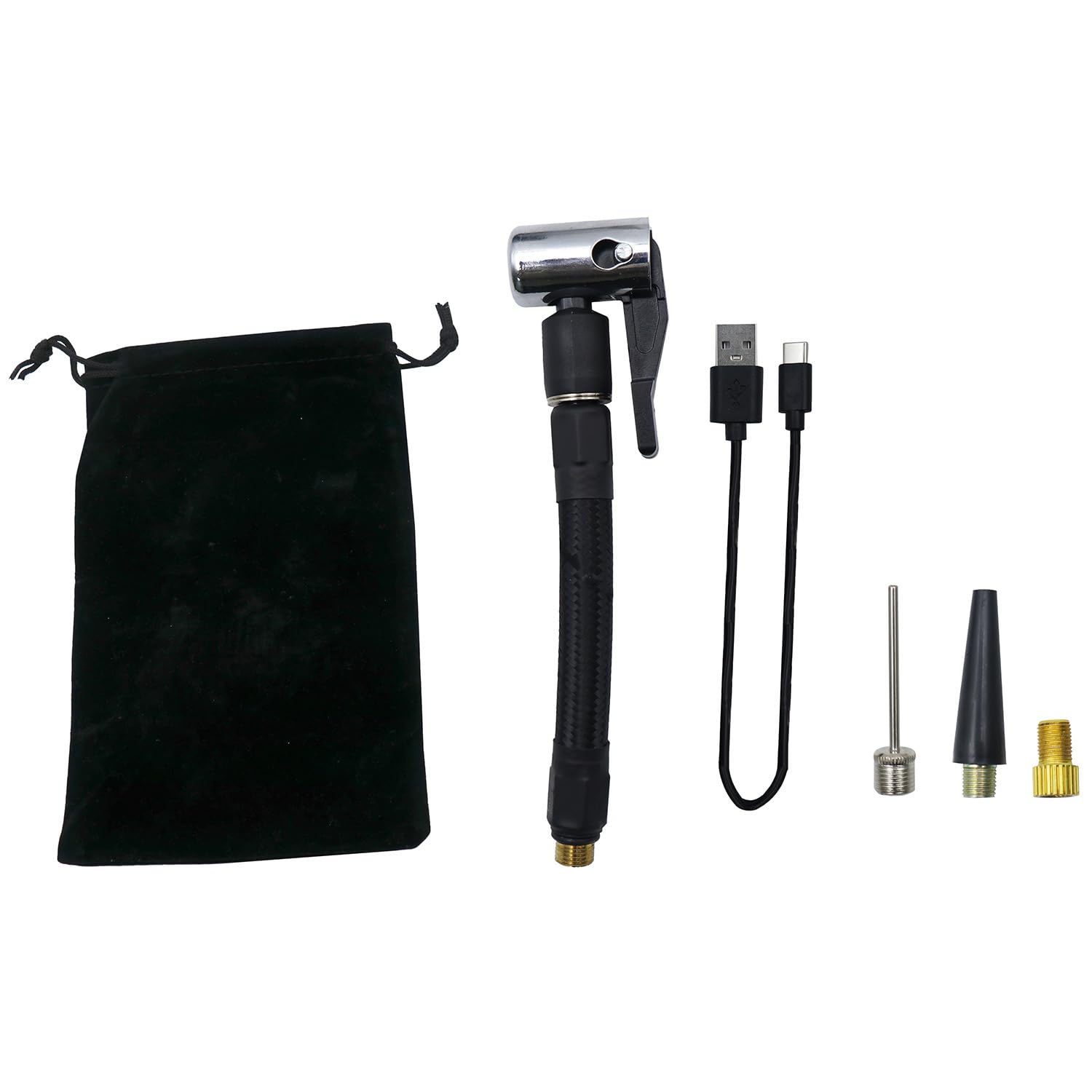 M-Wave Mini pompe à vélo électrique avec écran LCD 100 psi / 7 bar, Noir