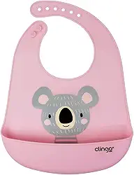 Clingo Babador De Silicone Com Bolso Coletor Coala