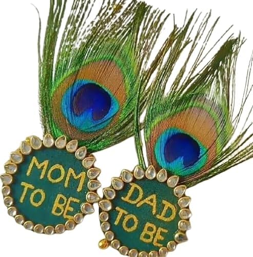 Image of MISSION PHARMA Mom To Be Dad To Be Baby Shower Brooches /Badges (Pack of 1 Pair)