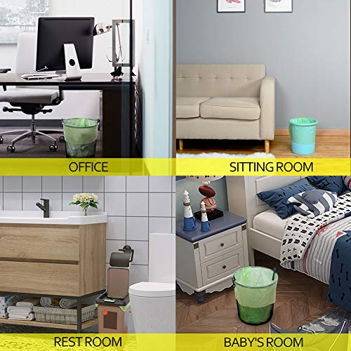 Small Trash Bags Biodegradable Compost Trash Bags Recycling Eco-Friendly Garbage Bags For Office Bathroom Diaper Kitchen Car, Strong Tear & Leak Resistant #TOP6