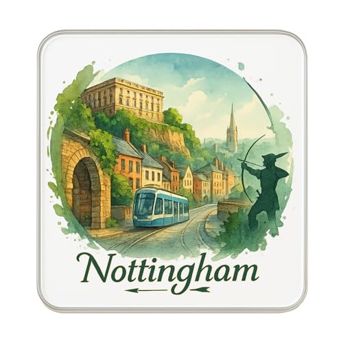 Imán de Nottingham Inglaterra para recordar tu viaje al Reino Unido 2