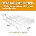 BOWERBIRD Clear Toy Blockers for Furniture - Stop Things from Going Under Couch Sofa Bed and Other Furniture - Suit for Hard Surface Floors Only