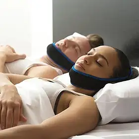 Faixa Ajustável Anti-Ronco para Apneia do Sono – Cinta de Queixo Confortável