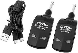 oueyfer 2.4GHz Guitar Wireless Transmitter Receiver 6Hs Runtime Wireless Guitar System Rechargeable Digital Guitar System Wireless Guitar System Guitar Transmitter Receiver Guitar Transmitter 2.4ghz