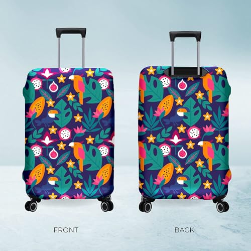 Image of Nasher Miles Polyester Protective Luggage Cover Set of 3 (Small-Medium-Large) - Feather