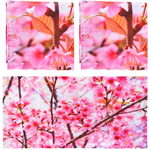 Image of Hortsun Pack of 2 Fluorescent Light Covers 4 x 2 Feet Magnetic Ceiling Light Cover Room Supplies for Home Office(Sakura)