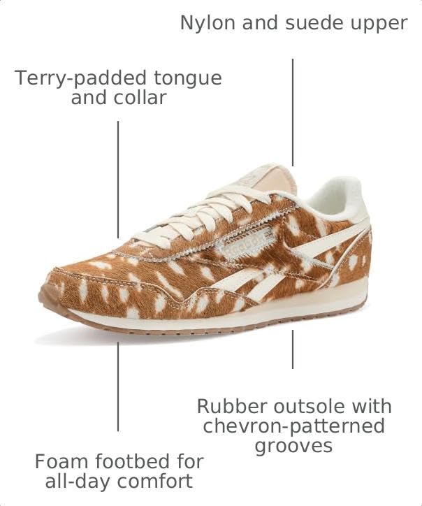 Image of Reebok Women's Classic AZ Legacy Sneakers for Women, Casual Athletic Womens Shoes