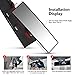 ELUTO Wide Angle Rear View Mirror Car Rear View Mirror Universal Convex Curve Rear View Mirror Clip on Original Mirror 12'' (305mm) for Cars SUV Trucks, (13)