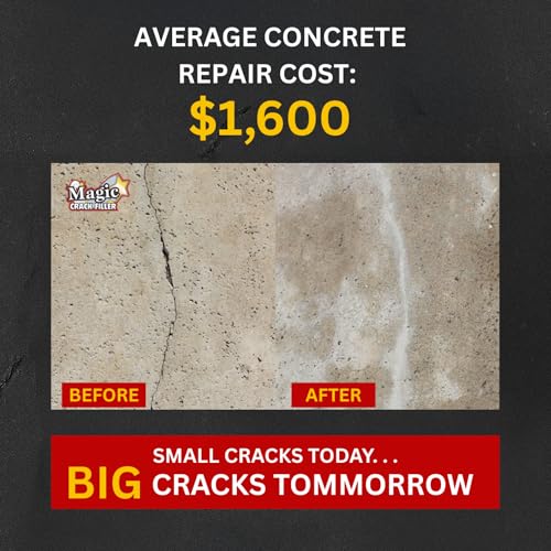 Gray Concrete Magic Crack Filler 2.5LB Bottle, Repair Any Crack in Driveway Patio Concrete, Easy Install No-Tool Application, No Mess Solution, - Image 6