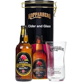 Buy Kopparberg Swedish Mixed Fruit Cider Gift Set with Branded Glass in Collectable Tin – Perfect Birthday and Christmas Gift for Her – Topline