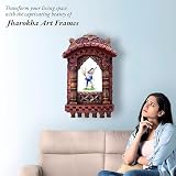 Handicraft Store Lady Looking Into Mirror, elegancka tradycyjna Jarokha