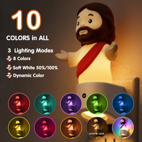Image of L LOHAS LED Night Light for Kids,Jesus Night Light,Color Changing