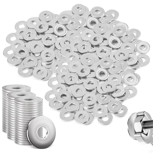 150 arandelas M4, acero inoxidable 304, planas, arandelas planas para carrocería, arandelas laterales, lavadoras planas inoxidables para tornillos, tuercas y varilla roscada