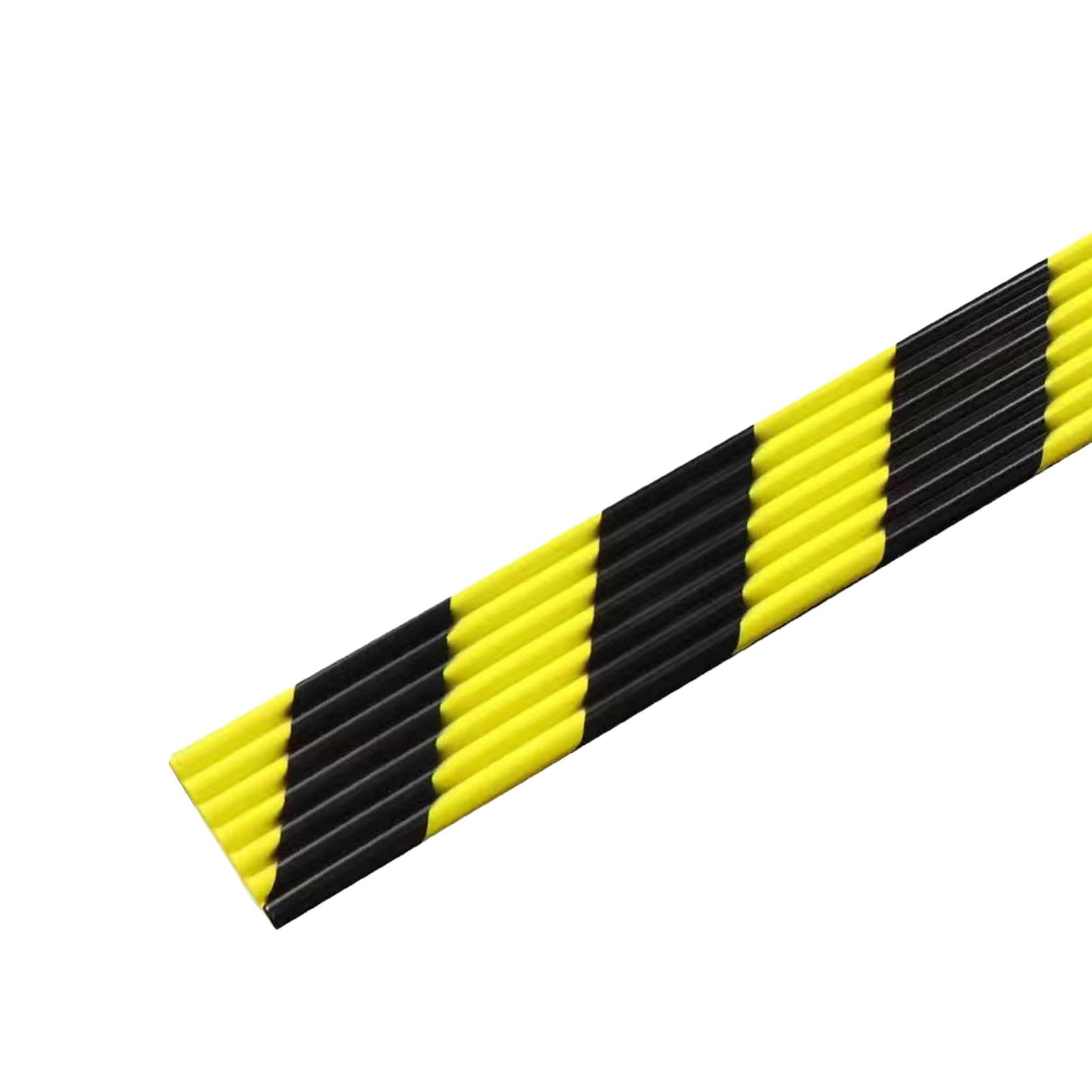 Protector de borde de espuma de alta visibilidad de 39 pulgadas, protectores de pared de garaje en forma de W con rayas amarillas y negras, parachoques de seguridad de esquina industriales