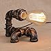 Produktbild Pumpink Industrie Wasserpfeife Mini Tischlampe Schreibtisch Licht Schlafzimmer Eisen Kunst Retro Schöne Leselampe Kreative Restaurant Persönlichkeit Bar Cafe Desktop Licht