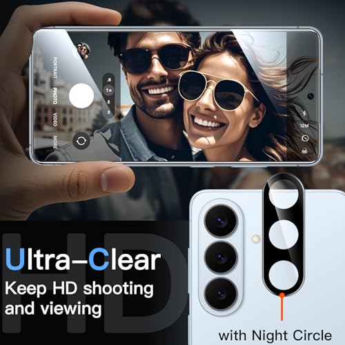 Image of JETech Screen Protector Guard for Samsung Galaxy S26, 2+2 Pack | with Camera Lens Protector, HD Clear Tempered Glass, Anti-Scratch Protection, Easy Installation Tool