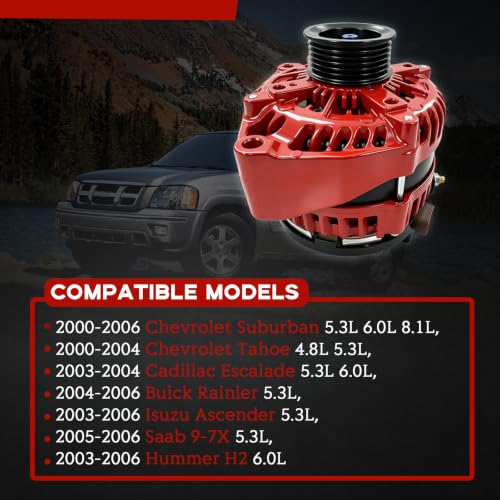 Image of 15768830 300A High Output Alternator Compatible with 2000-2006 Chevy Tahoe