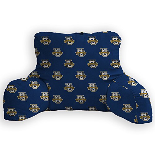 Pegasus Sports NCAA PLUSH BACK REST- MARQUETTE, Navy, 22x17x5