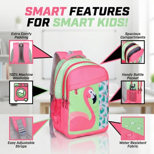Image of VISMIINTREND School Bags for Girls & Boys 11-12, 13-14 Years, 12+ Years Old, Water Resistant, Laptop Casual Travel College School Backpack for Boys /Girls | Birthday /Rakhi Gifts