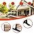 GarveeLife Metal Privacy Screen 72" H x 47" W, Outdoor Privacy Screens and Panels, Freestanding Decorative Fence for Patio Lawn Garden Deck Balcony, 3-Panel Outdoor Divider with Stand
