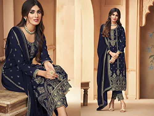 Image of Delisa Indian /Pakistani Wedding Partywear Plus Size Pant Salwar Kameez Ready to Wear Salwar Suit for Womens 01