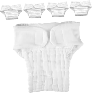 GARVALON 5piezas Insertos De Reutilizables Para Adultos Lavables y Suaves Almohadillas De Incontinencia De Algodón Para Bebés Color Blanco Absorbentes y Ecológicos