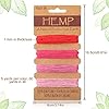 Shappy 16 Colors Thread Cord for Jewelry Making, Multi-Color Flax String Cord, Natural Twine Rope String for Handmade Bracelets Keychains Craft Making Accessories, 80 Yards in Total(Mixed Color) #1
