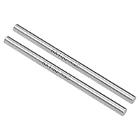 Vista 27 de uxcell 2 piezas varillas redondas de acero, 10 mm x 60 mm de acero de alta velocidad (HSS) Barra de torno herramienta, para eje, engranaje, taladro