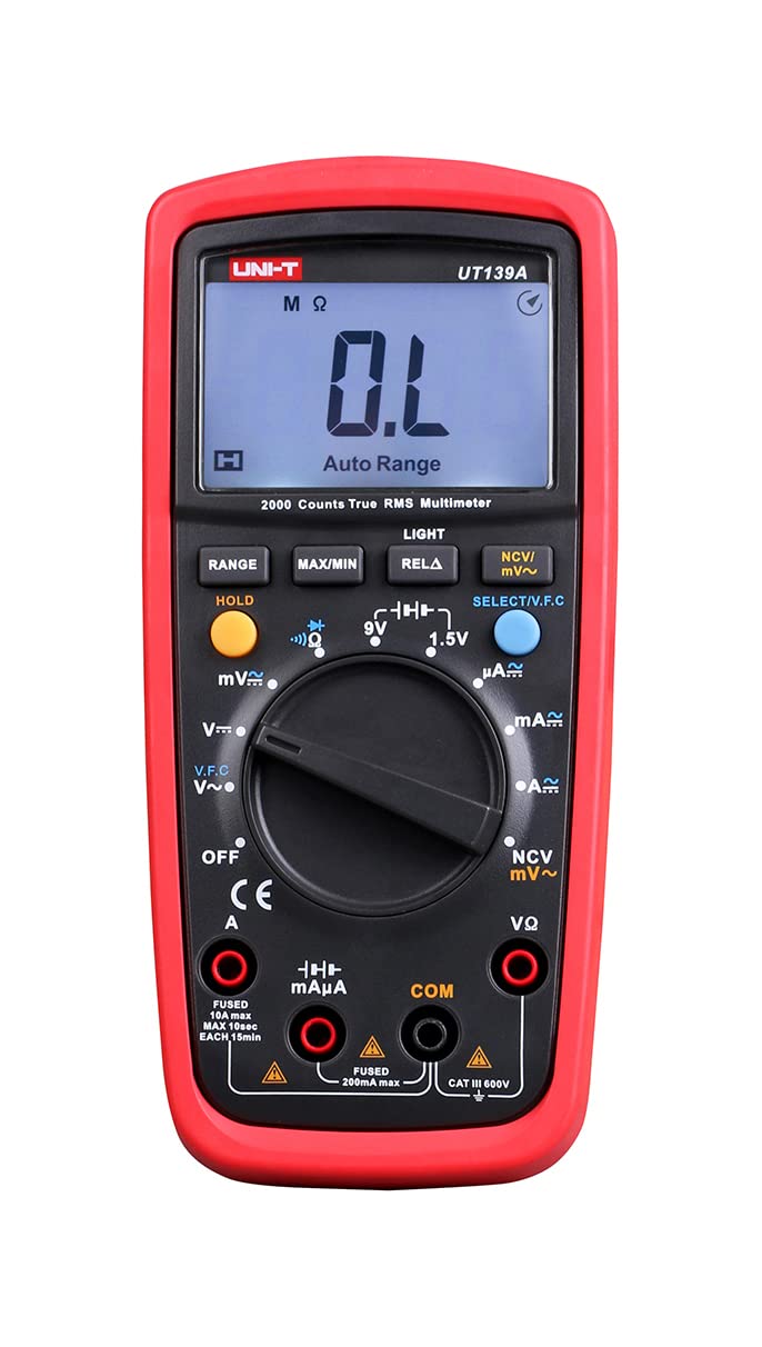 Uni-T UT139A True RMS Multimeter LCD NCV Erfassungsfunktion