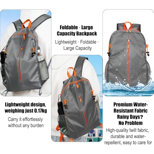 Mochila ligera resistente al agua para senderismo miniatura 5