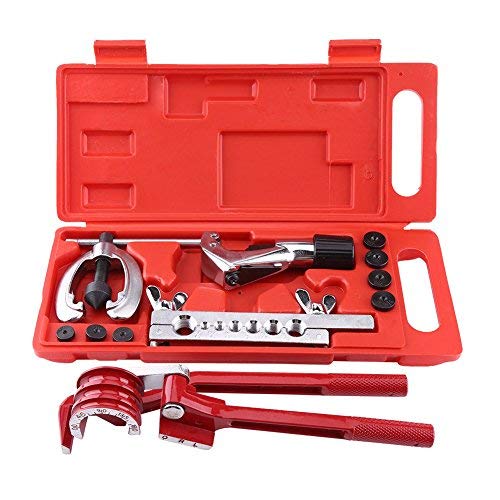 Kit de Abocardador para Tubos de Frenos Herramienta Extractor Abocardador Reparación, Mano Kit Conjunto De Herramientas 11 piezas